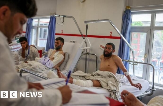 Air strike hit Kabul rehab centre as patients ate dinner, survivor tells BBC