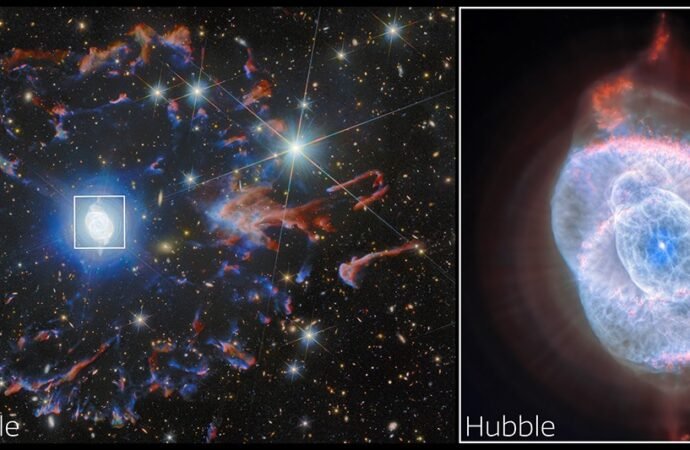 Two Observatories, One Cosmic Eye: Hubble and Euclid View Cat’s Eye Nebula