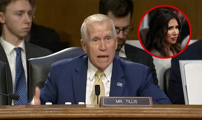 Sen. Thom Tillis Rips Kristi Noem, Compares ICE Killings To Dog She Killed