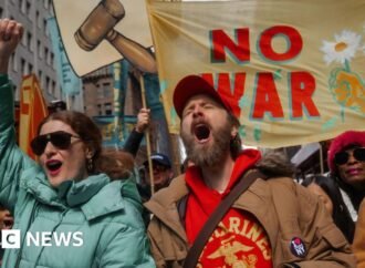 No Kings protesters across the US rally against Donald Trump