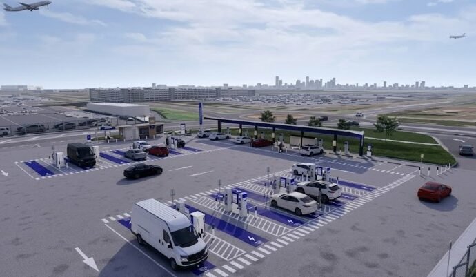 Melbourne Airport and bp pulse break ground on massive new EV charging hub