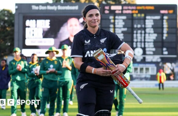 New Zealand’s Amelia Kerr hits 179 not out against South Africa in record women’s ODI chase