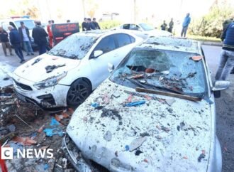 Israel carries out large wave of air strikes across Lebanon