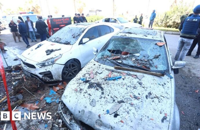 Israel carries out large wave of air strikes across Lebanon