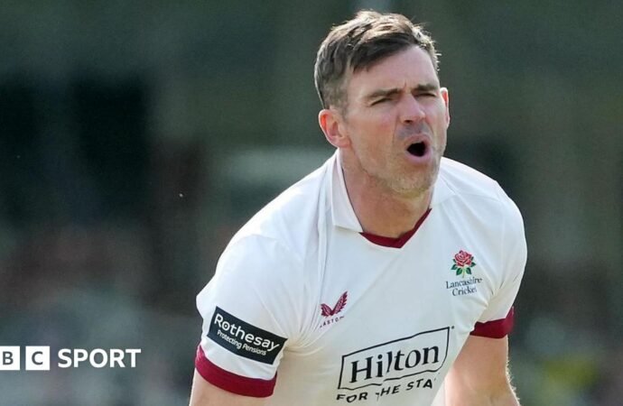 James Anderson: Lancashire unsure if captain will play at Durham