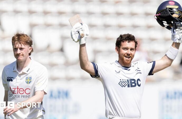County Championship: Durham start well after Higgins hundred