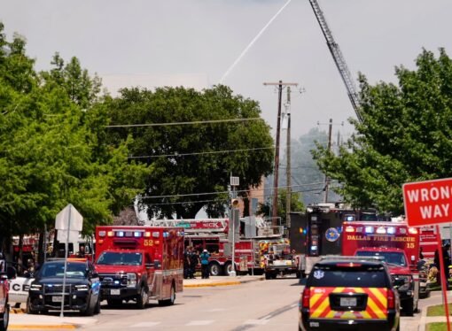 A large fire has erupted at an apartment complex in Dallas