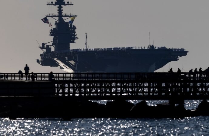 USS Ford returns home after 11-month deployment supporting the Iran war and Maduro’s capture