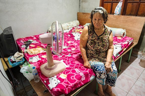 Thanchanok Donhomla's great-aunt Mee Boonsert at her home, where the teenager used to stay.
