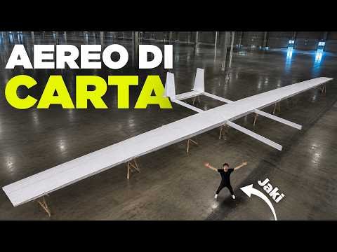 ABBIAMO COSTRUITO L'AEREO DI CARTA PIÙ GRANDE DEL MONDO miniature