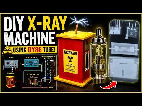 DIY Miniature X-ray Machine with a Vacuum Tube for Miniature TV DY86