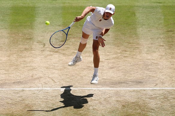 Hewitt reached three sets for the first time this week.