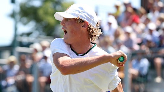 Cruz Hewitt has reached the quarterfinals of the Wimbledon men's tournament.