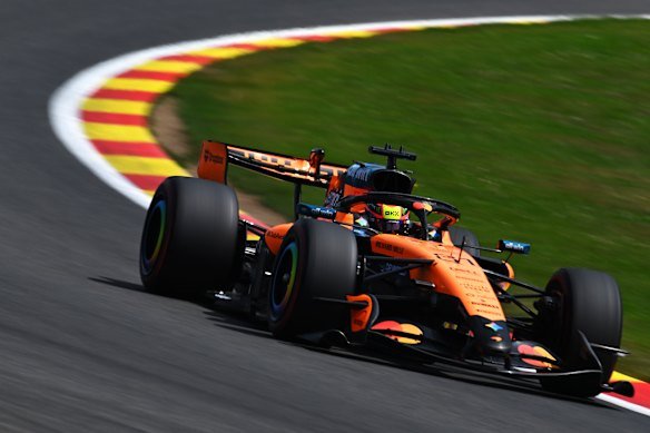 Oscar Piastri ahead of qualifying for the Belgian Grand Prix.