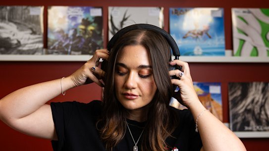 Lily Wilson, 30, finds metalcore music therapeutic. 