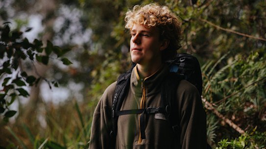Charlie Stowe will walk from Forty Baskets Beach to Newcastle on Saturday. 