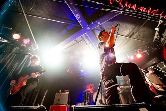 Fontaines DC at the Corner Hotel in 2023.