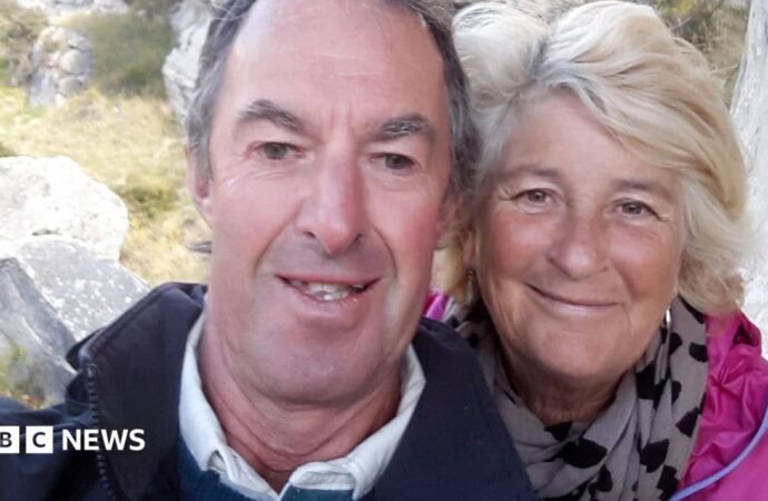 A Briton tells how he survived a bushfire in Spain in a car while his wife and friends died trying to run to safety.
