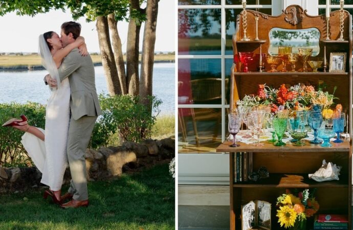 A couple’s $21,000 wedding in the Hamptons had 33 guests, estate sale decor and no dance floor.