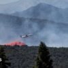 A forest fire in the south of France forces the evacuation of 10,000 people