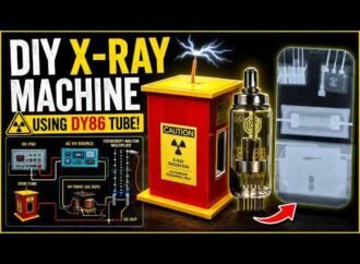 A man builds a homemade x-ray machine