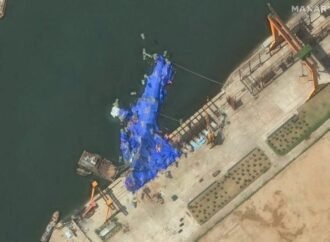 A year after disastrous launch, North Korean ship is seen firing its weapons
