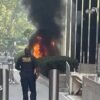 ‘Anti-ICE’ Army Veteran Set Fire Outside Federal Building in Manhattan, Officials Say