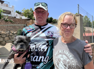 British couple returns to town at center of deadly Spanish bushfire