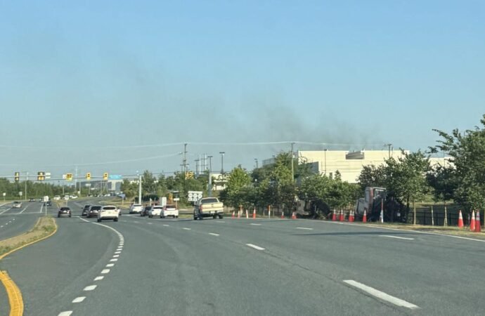 Dark smoke rose over a Virginia data center as a heat wave pushed the power grid to the limit.