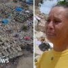Families continue searching for bodies a month after the earthquakes in Venezuela