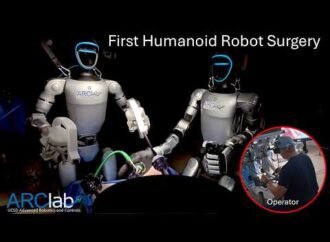 For the first time, humanoid robots performed surgery