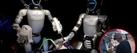 For the first time, humanoid robots performed surgery