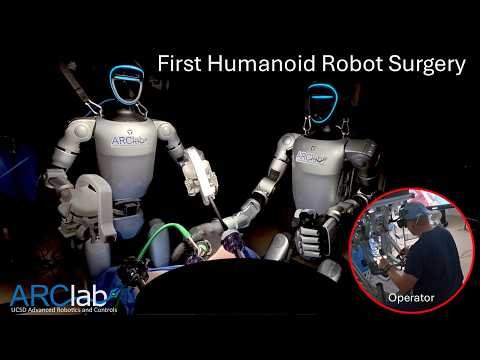 For the first time, humanoid robots performed surgery