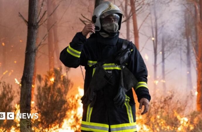 Forest fire now nine miles from French city of Bordeaux, mayor warns