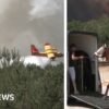 France: Horses evacuated as fire approaches riding center near Paris