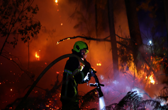 France battles ‘whirlwinds’ of fires as another 55,000 people evacuate
