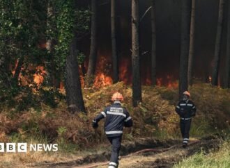 French wildland fire crews face scorching heat in battle to contain flames