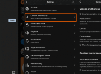 How to disable music videos on Spotify