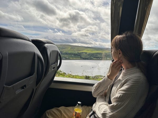 I took my teenage son on a group tour of Scotland. I was worried she was out of character, but she showed what an adult she is.
