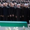 Iran’s supreme leader absent as top officials attend ayatollah’s funeral