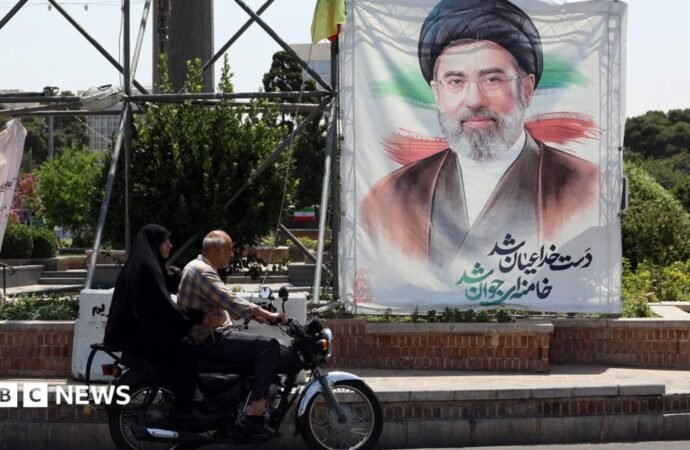 Iran’s supreme leader calls for revenge after his father’s burial