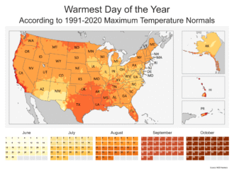 Is today the hottest day of summer? The ‘Old Farmer’s Almanac’ has 30 years of data for an answer.