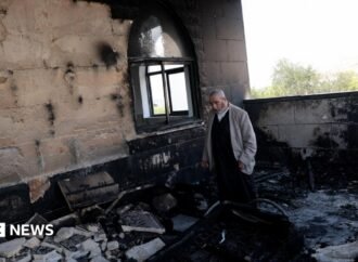 Israeli settlers set fire to mosques, cars and farmland in West Bank, Palestinians say