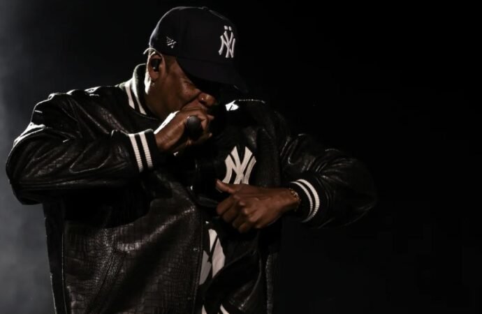 Jay-Z Celebrates 25th Anniversary of ‘The Blueprint’ with Eminem, Pharrell Williams and Slick Rick at Yankee Stadium