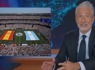 Jon Stewart says the World Cup final was the ‘Super Bowl in reverse’: ‘The players spoke Spanish and the halftime show was in English’