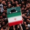 Khamenei’s coffin is carried through Shiite shrines during ceremonies in Iraq