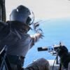 Marines launched drones from a moving helicopter to scout a ship and conduct seizure training.