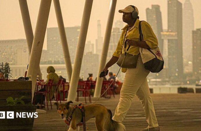 More than 800 wildfires in Canada burn as air quality alerts spread to US