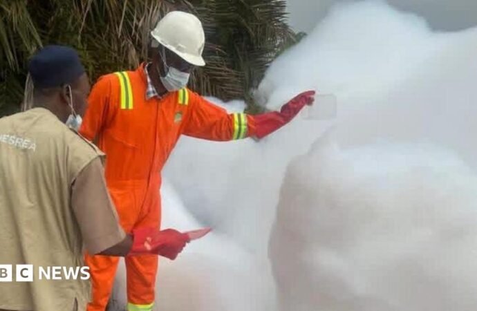 Nesrea: Authorities warn Nigerians about mysterious foamy substance on Kaduna-Abuja highway