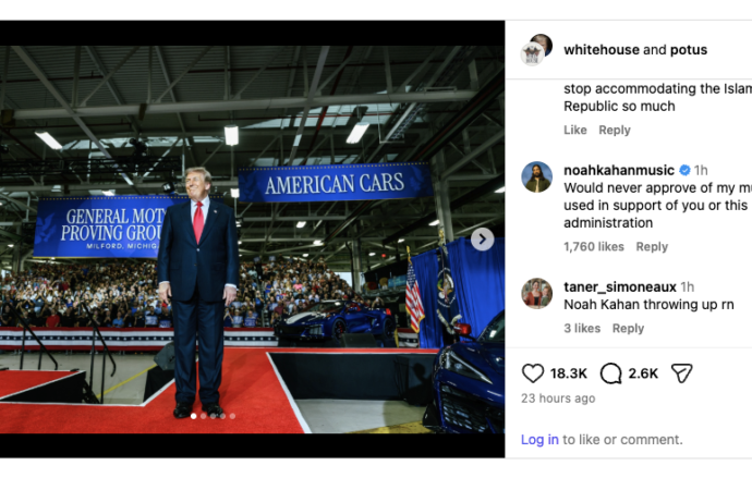 Noah Kahan slams White House for using song in social media post: ‘I would never approve’